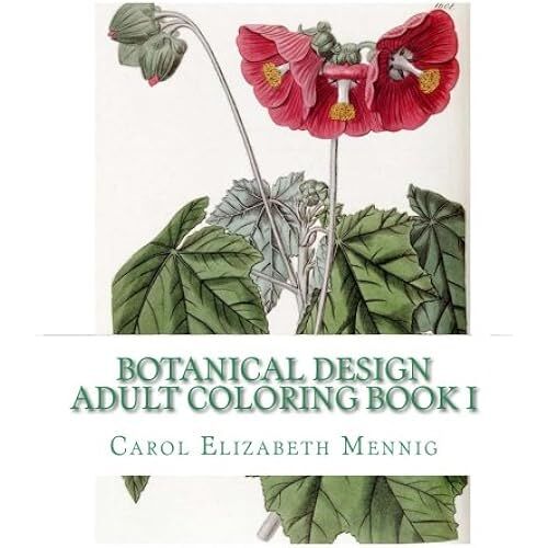 Botanical Design Adult Coloring Book