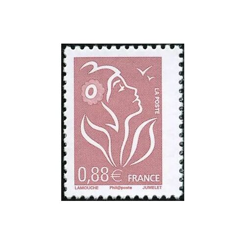 France 2008, Très Beau Timbre Neuf** Luxe Yvert 4155 Marianne De Lamouche, 0.88€ Lilas Brun.