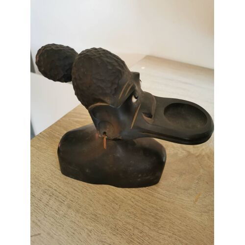 Ancien Nécessaire De Fumeur À Bureau, Femme Africaine, Paul Lanier