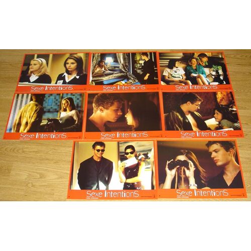 Sexe Intentions - Jeu De 8 Photos D'exploitation Cinématographique Originale - Format 21x28 - De Roger Kumble Avec Sarah Michelle Gellar, Ryan Phillippe, Reese Witherspoon, Selma Blair - Année 1999