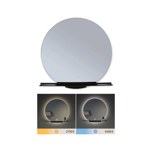 Miroir Lumineux Led Miro Ip44 Tunable White 500lm 230v 11w Miroir, Noir Mat