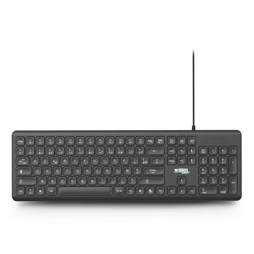 Urban Factory CYCLEE - Clavier - éco-conception - USB - noir