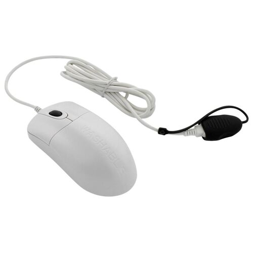 Seal Shield Silver Storm Waterproof - Souris - optique - 2 boutons - filaire - USB - blanc