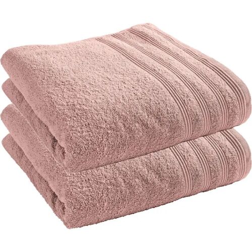 Lot De 2 Draps De Bain "Spa" 90 X 150 Cm / 400 Gr/M² - "Spa" Vieux Rose - "Spa" Vieux Rose -