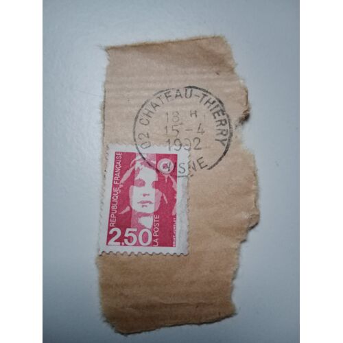 Timbre France Oblitéré 2,50 Yvert N° 2715 Type Marianne Du Bicentenaire Rouge De 1991 S