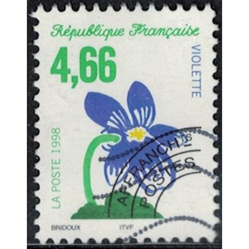 France 1998 Oblitéré Used Préoblitéré Fleur De Violette 4f66 Y&T Fr 242 Su