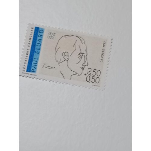 Timbre France Non Oblitéré 2,50+0,50 Yvert N° 2681 Paul Eluard De 1991 +