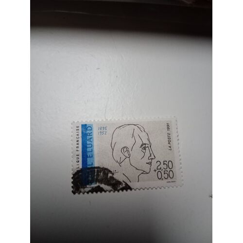 Timbre France Oblitéré 2,50+0,50 Yvert N° 2681 Paul Eluard De 1991