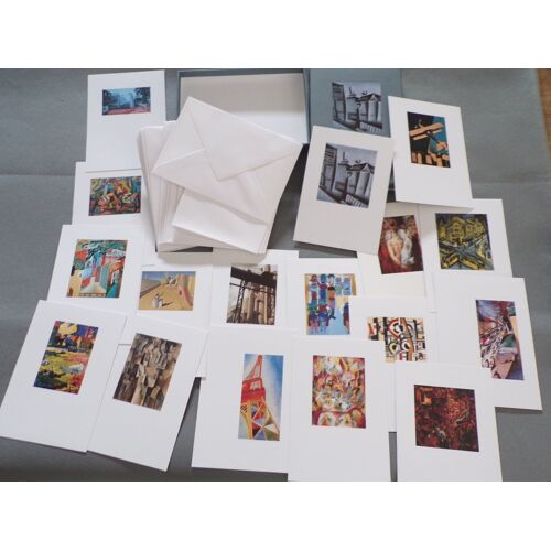 Coffret 18 Cartes Postales Tableaux Peintures D'art + 18 Enveloppes