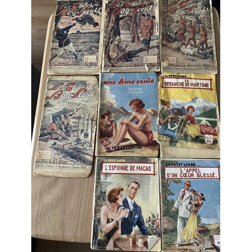 Lot De Livres Des Éditions Ferenczi 4 Les Trois Boy-Scouts Et 4 Collection Le Petit Livre