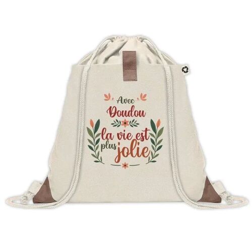 Sac à dos avec pochette Doudou la vie est plus jolie | Sac de Gym et Sport, Sac Doudou Enfant Cadeau Fête des Mères Anniversaire