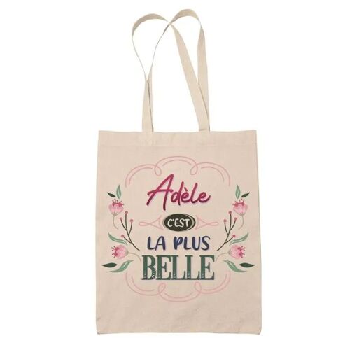 Tote Bag Adèle la plus belle | Cadeau Fête des Mères Anniversaire Soeur Noël Tata Marraine Sac Cabas réutilisable