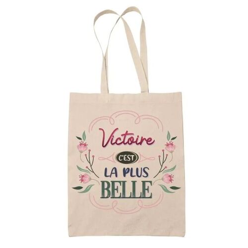 Tote Bag Victoire la plus belle | Cadeau Fête des Mères Anniversaire Soeur Noël Tata Marraine Sac Cabas réutilisable