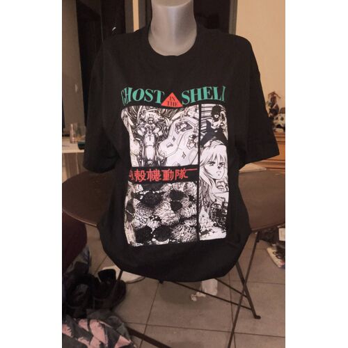 T-Shirt Imprimé Du Célèbre Manga Ghost Iin Shell  100 % Coton