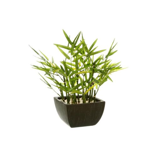 Plante Artificielle en Pot "Bambou" 35cm Noir