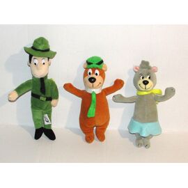 peluche yogi l'ours lot 3 personnages kinder ferrero 96