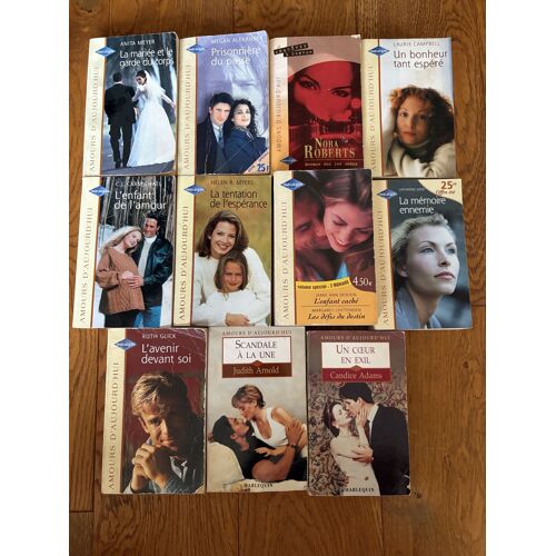 Lot 11 Romans Harlequin Collection Amours D’Aujourd’Hui Romance Nora Roberts 