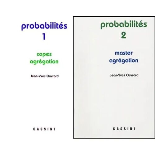 Lot De 2 Livres - Probabilités - Tomes 1 Et 2 - Jean-Yves Ouvrard
