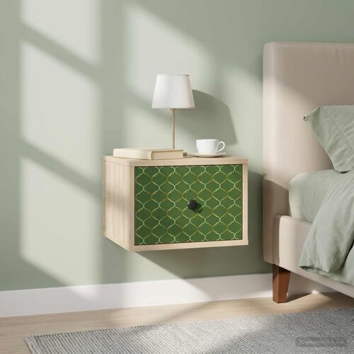 vidaXL Cabinet de chevet mural GELEEN 2 pc Chêne Sonoma