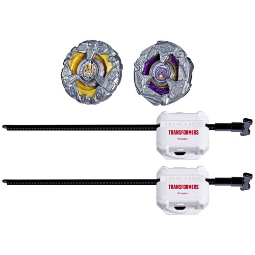 Beyblade Collaboration X et Transformers Bumblebee 3-60GP contre Shockwave 5-80O