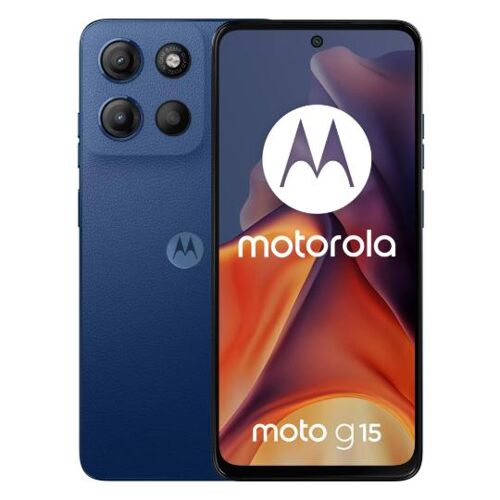 TIM Motorola Moto g15 6.72" Double SIM Android 15 4G USB Type-C 8 Go 128 Go 5200 mAh Bleu