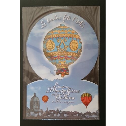 Collector 10 Timbres "L'envol Des Montgolfières Et Ballons"