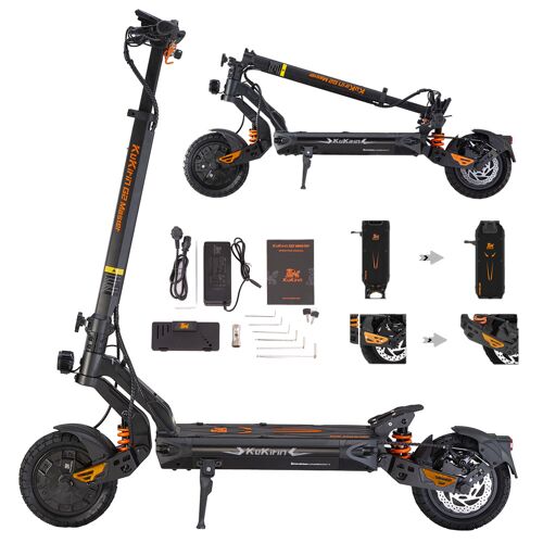 Trottinette Électrique Kukirin G2 Master : Double Moteur (1000w*2), Vitesse Maximale 60 Km/H, Batterie 52v 20,8ah, Autonomie De 70 Km, Roues De 10 Pouce.