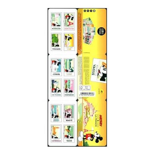 Mickey Et La France : Selfies De Mickey Bande Carnet 1582 Année 2018 Autoadhésifs N° 1582 1583 1584 1585 1586 1587 1588 1589 1590 1591 1592 1593 Yvert Et Tellier Luxe