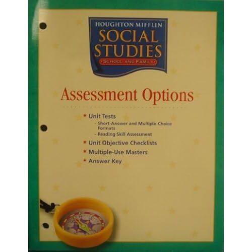 Houghton Mifflin Social Studies: Asmt Opt Blm L1 School&fmly School And Family