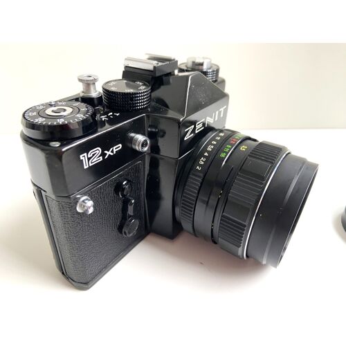 Ancien Appareil Photo Argentique Made in URSS ZENITH 12XP + Objectif Zoom Helios