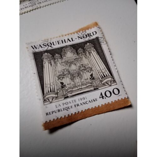 Timbre France Oblitere 4,00 Yvert N° 2706 Wasquehal (Nord) , Le Buffet D´Orgue. De 1991 E