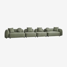 Canapé modulaire 4 pièces en chenille Coco