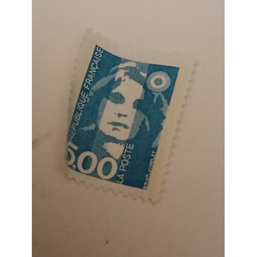 Timbres De France 5,00 Oblitéré Yvert 2625 Marianne Du Bicentenaire Bleu Vert De 1990