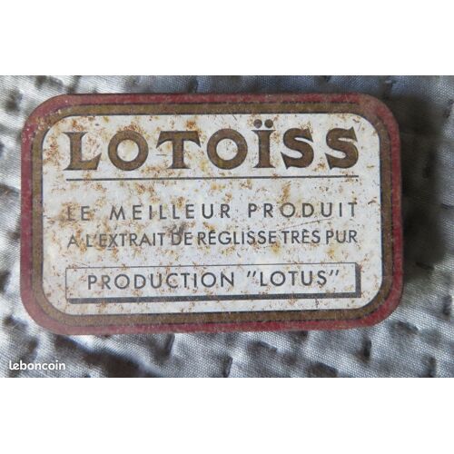 Ancienne Boite Métal Publicité Lotoïss Réglisse