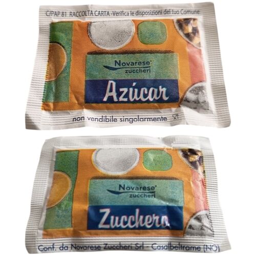 Italie Sachet Sucre Sugar Novarese Zuccheri Rp824
