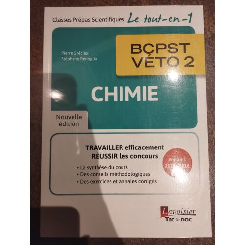 Tec&Doc Bcpst Véto 2 Chimie Tout-En-1