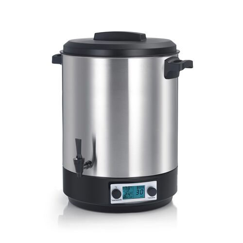 Robby - Bouilleur de bocaux électrique cuve inox avec ecran lcd, robinet et minuteur 39l 2500w STERI PRO INOX 39L LCD