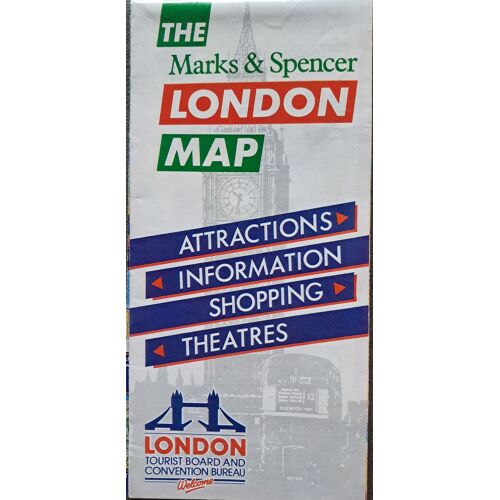 Plan Touristique Londres 1988