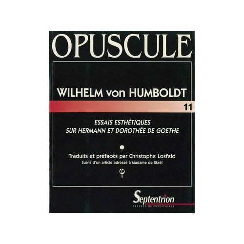 Essais Esthétiques Sur Hermann Et Dorothée De Goethe
