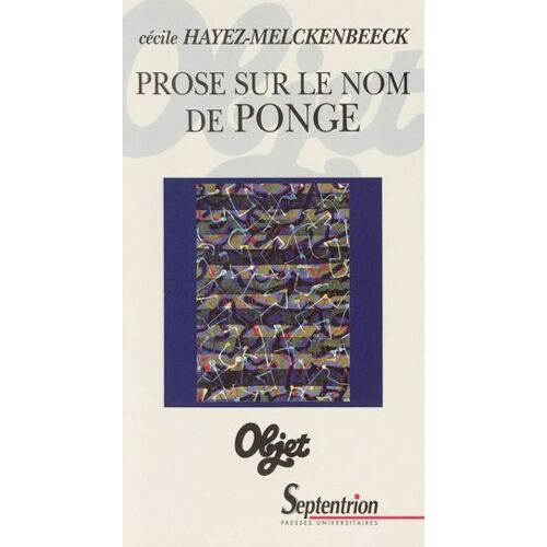 Prose Sur Le Nom De Ponge