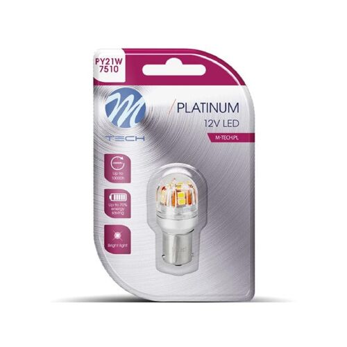 Ampoule Led X 1- Py21w. 12-24v 15x2835smd. Canbus. Orange -Lb832y-01b Platinum-
