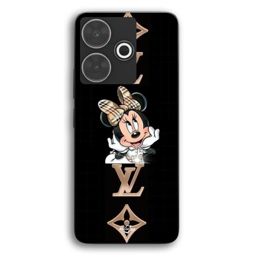 Coque Pour Xiaomi Redmi 13 Minnie LV fond noir Maniacase