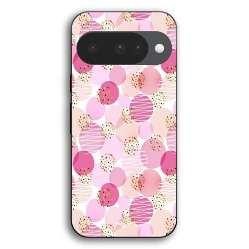 Coque Pour Google Pixel 10 Fond de texture rose rond Maniacase