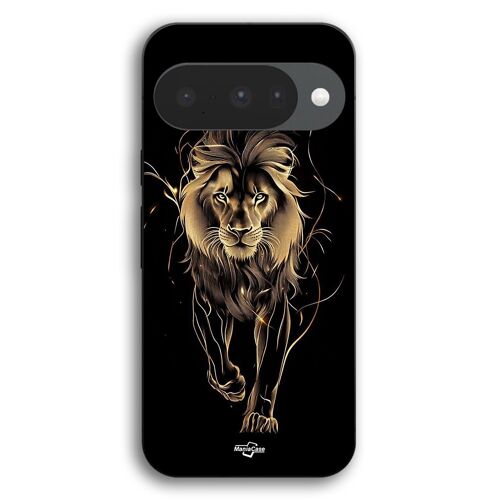 Coque Pour Google Pixel 10 Lion marche de l'âme avec aura Maniacase