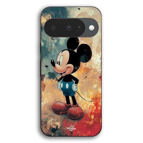 Coque Pour Google Pixel 10 Mickey fond de texture abstraite Maniacase