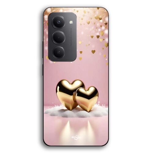 Coque Pour Xiaomi Redmi 15 coeur dorée brillant Maniacase