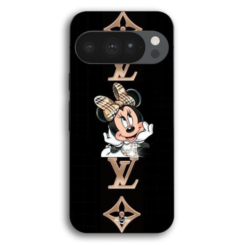 Coque Pour Google Pixel 10 Pro Minnie LV fond noir Maniacase