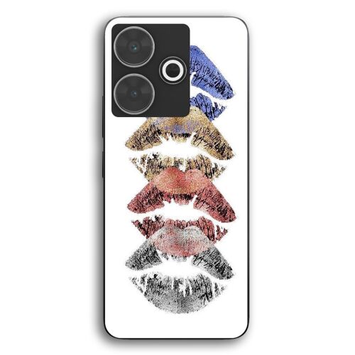 Coque Pour Xiaomi Redmi 13 Bouche lèvres colorés Maniacase