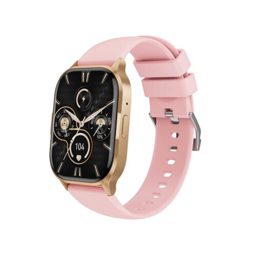 Montre Connectée Bluetooth 5.3 IP67 260mAh avec Écran AMOLED 2.01' Modèle J10 XO Rose