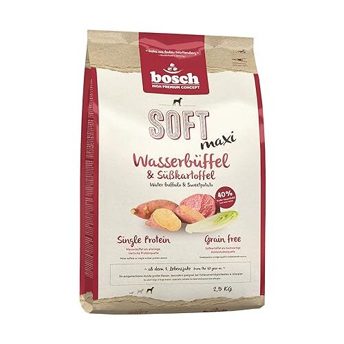 Bosch Soft Maxi Buffle D'eau Et Patates Douces - Croquettes Pour Chien - 2,5 Kg